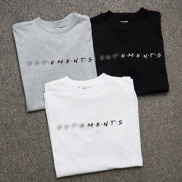 

summer vetements youth letter moisture absorption and sweat-wicking cotton loose fashion white spot casual couple t-shirt a9as#, White;black