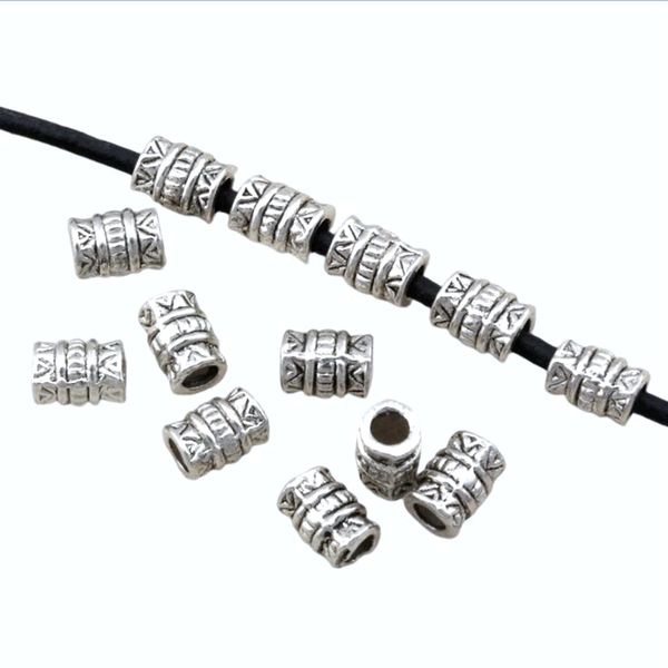 

500pcs alloy aztec tube spacer beads diy jewelry findings d10, Bronze;silver