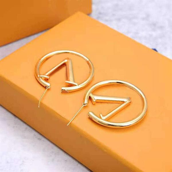 

new fashion womens big circle simple earrings hoop earrings for woman 93s, Golden