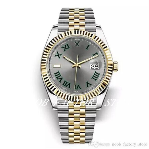 

men size watch 41mm stainless steel clasp automatic movement 2813 mechanical sapphire glass wristwatch big date mens watches origi2592, Slivery;brown