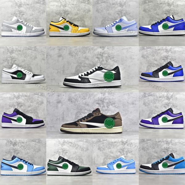 

low 1 1s basketball shoes x scot black phantom reverse mocha voodoo concord true blue og black white mens women sneaker jumpman space jam tr