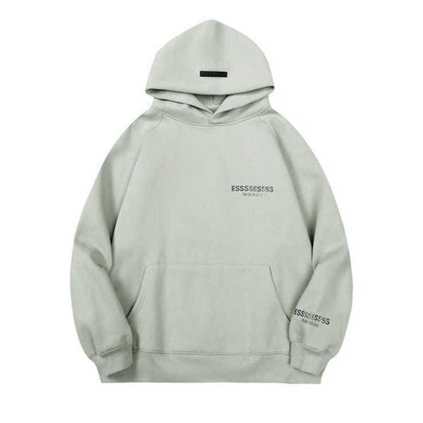 

fashion luxury men's sweatshirts essss ential tracksuits letter hoodies men women sportswear hooded pant coat sweater pullover couple, Gray