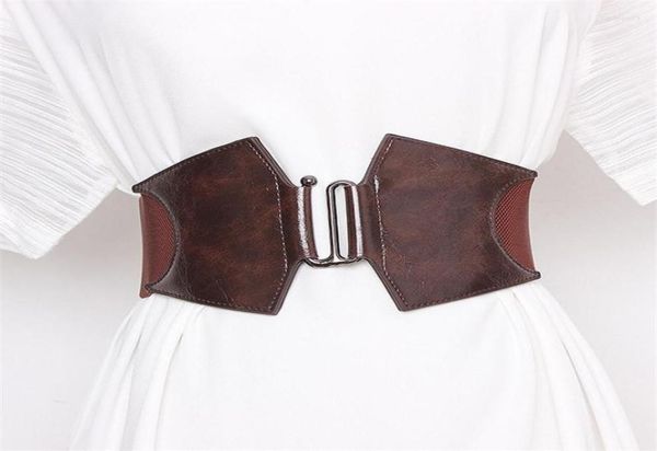 

belts elastic corset belt female waist wide for women designer stretch cummerbunds dress waistband plus size7199463, Black;brown