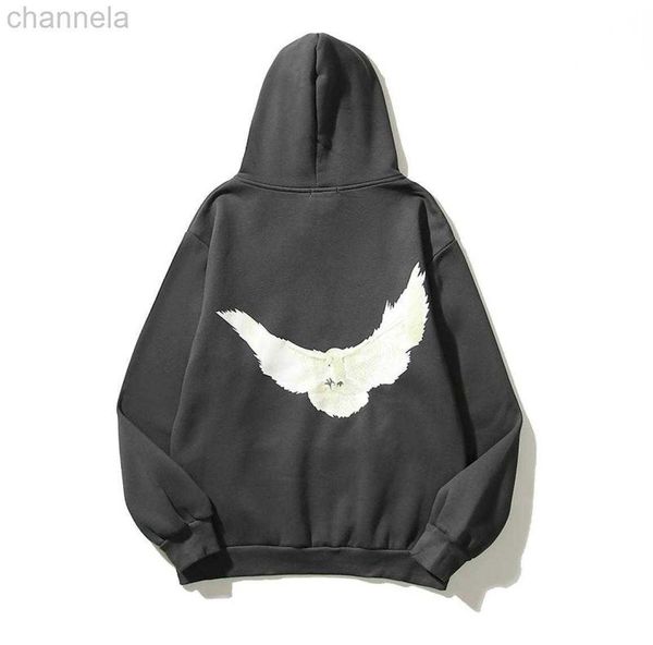 

men's hoodies designers sweatshirts graffit letter print back pullover fleece mens hiphop retro streetwear oversized loose casual hoodi, Black