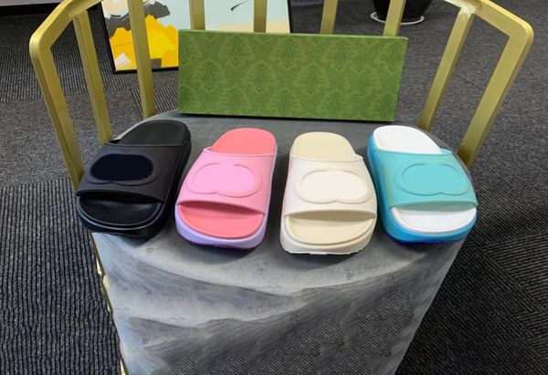 

classic platform slippers designer home slippers women men sandals luxury comfort casual shoes woman slipper solid color flip flop9542101, Black