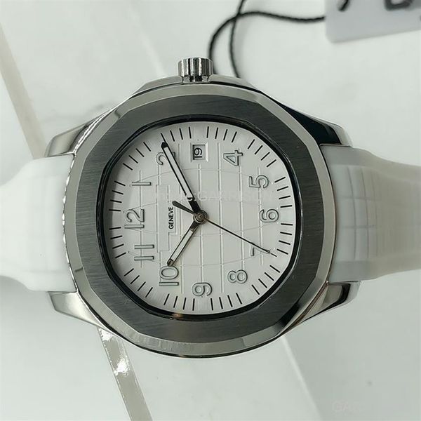 

whole 2021 automatic movement mens watches comfortable rubber strap original clasp super luminous montre270e, Slivery;brown