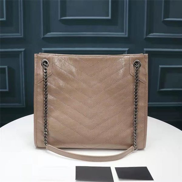

luxury designer shopping bags niki women medium retro oil wax leather fold handbags shoulder bag 577999311a