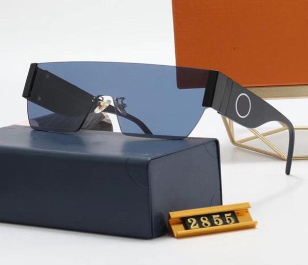 

designer rimless sunglasses fashion summer beach polarized lenses letter sign glasses for man woman 4 color optional3371652, White;black