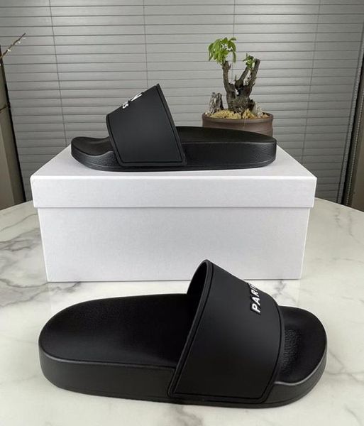 

2022 mens womens slippers sandals shoes quality slide summer fashion slipper flip flop with box size eur36463295836, Black