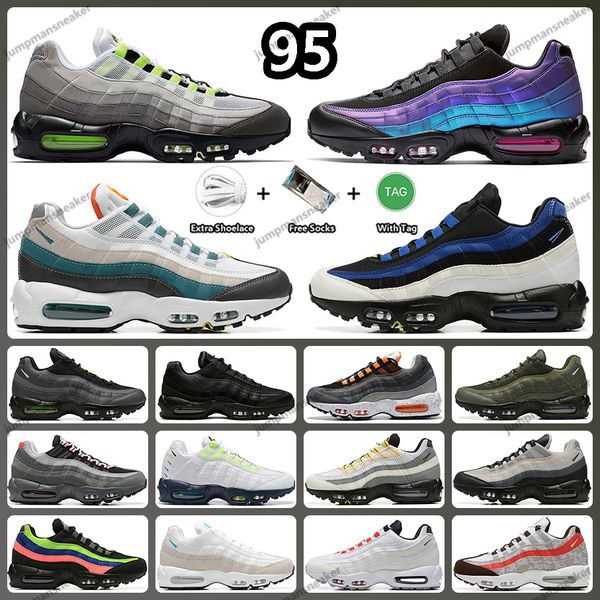 

designer 95 95s running shoes laser fuchsia triple black white neon light bone grey red pure platinum medium blue era trainers outdoor sport