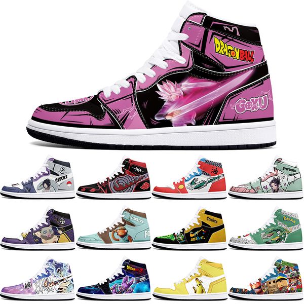 

DIY classics customized basketball shoes 1s sports outdoor for men women antiskid anime Versatile figure sneakers 36-48 457954