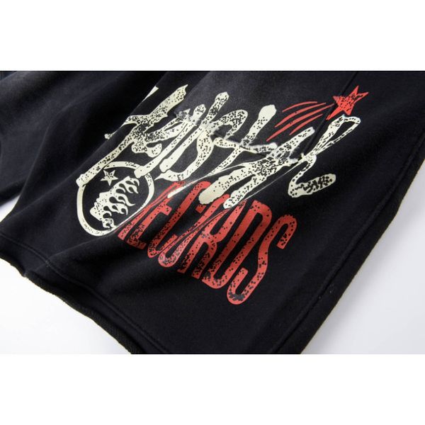 

2023men s shorts hellstar studios sounds like heaven tee ins retro for streetwear pants round neck short sleeve tshirt 2, White;black