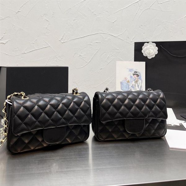 

classic rhombus leather single-shoulder bags solid color women's chain flip handbag luxury shoulder cross body bag designer h208h
