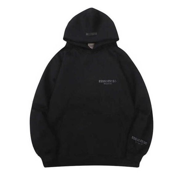

men's fashion luxury sweatshirts esss ential tracksuits letter hoodies men women sportswear hooded pant coat sweater pullover couple h, Gray