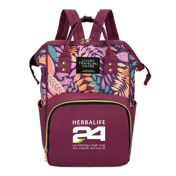 

herbalife nutrition fashion simplicity travel sport hiking bag multi functional large capacity canvas backpack printed version208b