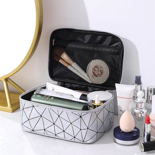 

new ringer geometry laser makeup bag with super ins style makeup brush wash bag312k