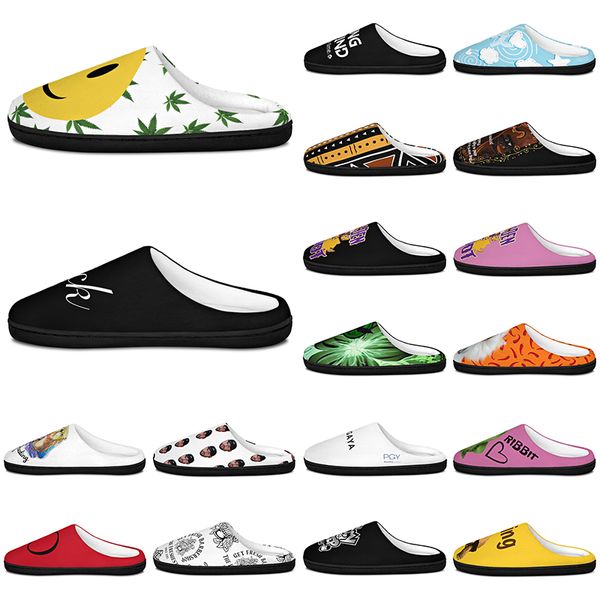 

diy Slippers Custom Slippers Customized Cotton Slippers Men Women Cotton Slippers fashionable antislip antiskid Warm Customized Patterns big Size 113448