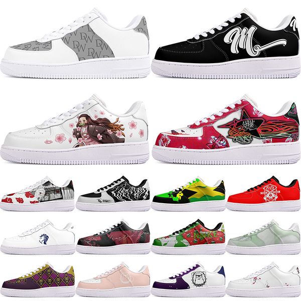 

DIY shoes winter comfortable autumn mens Leisure shoes one for men women platform exquisite sneakers Classic cartoon graffiti trainers comfortable sports 2951