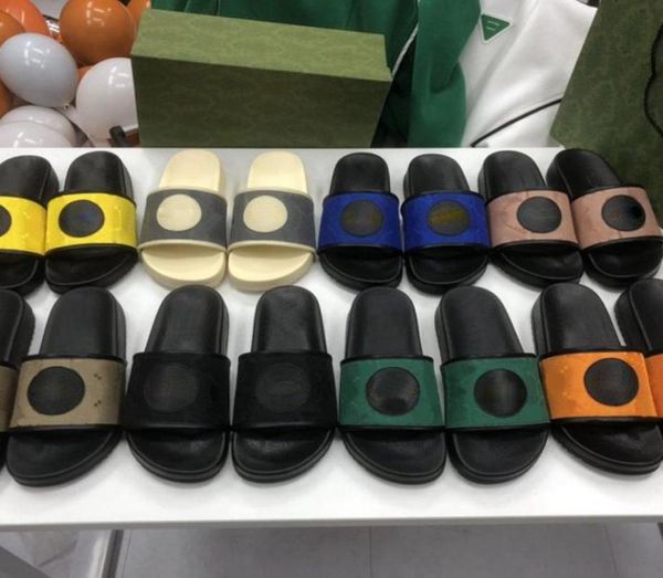 

off the grid series slippers women men nylon fabric slide luxury leather outdoor flat lady summer beach sandals size 35471778589, Black