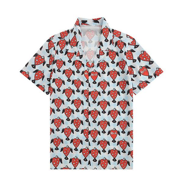

men designer shirts summer shoort sleeve casual shirts fashion loose polos beach style breathable tshirts tees clothing#12, White;black