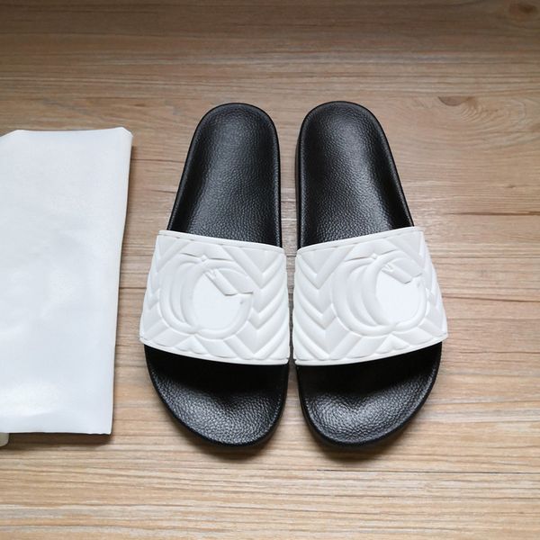 

luxury men slides shoes slippers summer sandals beach slide flat designer classic checkered pattern print avatar flip flops sneakers size 35, Black