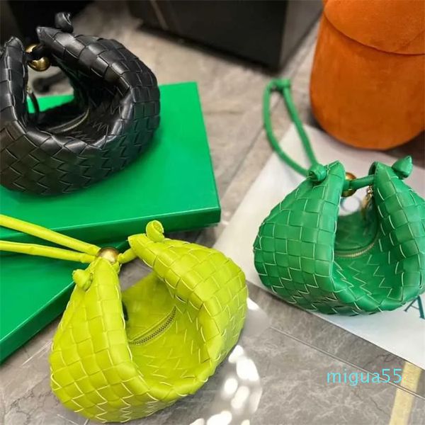 

Designer Bags New Style Gold Ball Woven Dumpling Armpit Concave Shape Essential Women's Wrist, Yellow