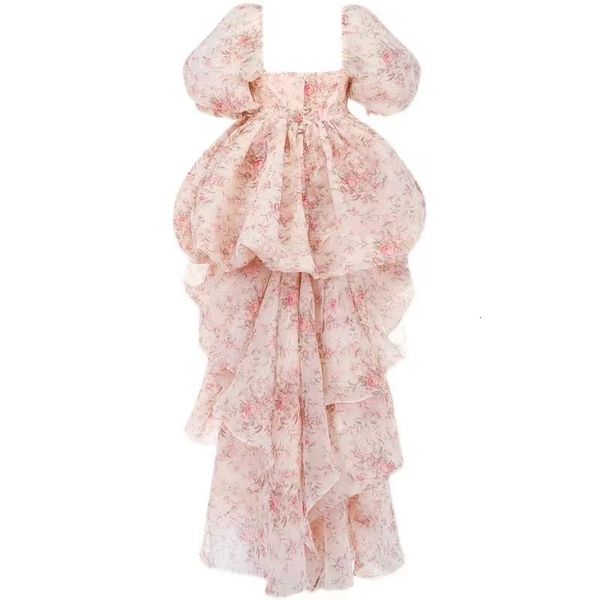 

casual dresses designer trendy retro princess irregular puffy dress 230420, Black;gray