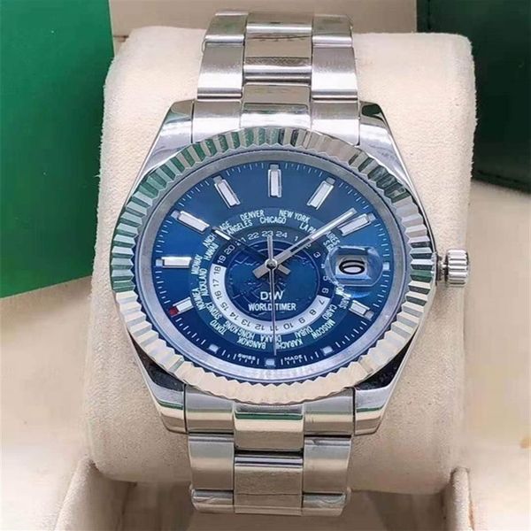 

men's automatic mechanical watch 42 mm imported 2813 mechanical movement 316 fine steel super luminous design watch men285z, Slivery;brown