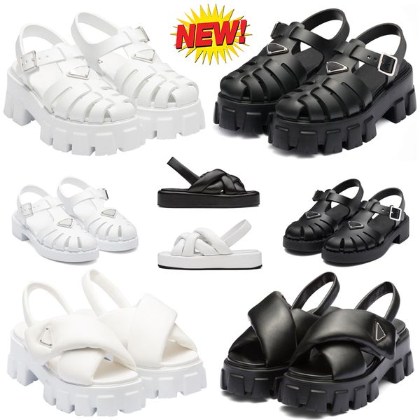 

women foam designer rubber sandals summer slides metal triangle logo sandal retro beach loafers round toe sandas black leather shoes eur 36-
