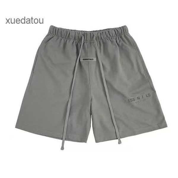 

men's women's designer and fog high-quality streetwear shorts fashion draw rope reflective knee length pants 6 colors optional 5 6, White;black