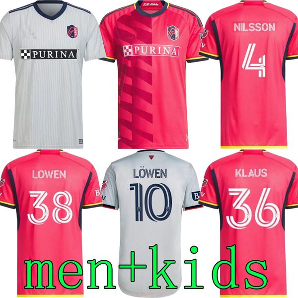 

2023-24 st.  ouis city soccer jerseys new 2023 nilsson 4 klauss 36 nelson gioacchini vassilev bell pidro football shirt s-2xl, Black;yellow