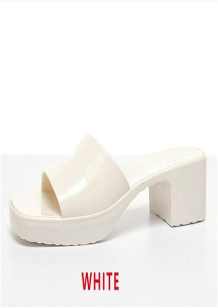 

2021 summer fashion fruit slide high heel slippers luxury bathroom beach shoes women039s sandals box large 35412087265, Black