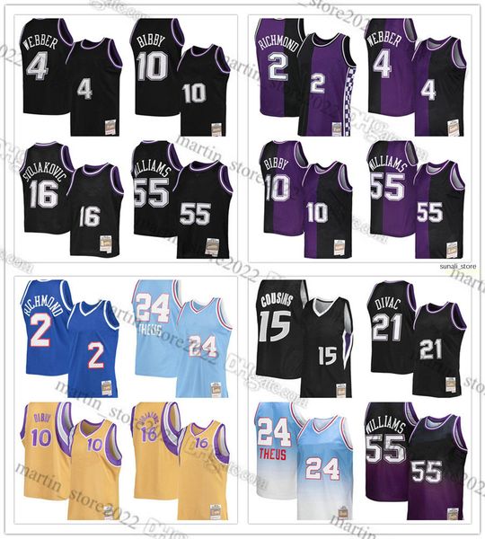 

mitchell & ness basketball jerseys mike bibby 10 jason williams 55 chris webber 4 peja stojakovic 16 vlade divac 21 mitch richmond 2 reggie, Black;red