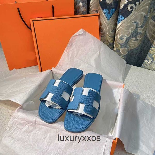 

slotted shoe slide beach 2023 high designer sandal slippers orans flat h women leather trawl fashion outwardly wearing beach sandals 1 6ien
