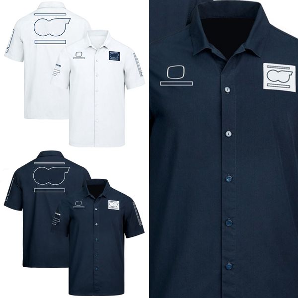 

2023 new formula 1 team shirt f1 shirts men's casual fashion short sleeve shirt racing extreme sports breathable buttons shirt