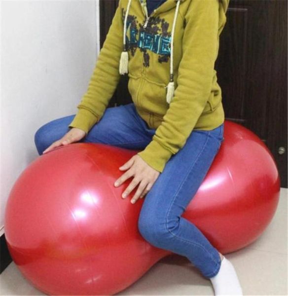 

thickening explosionproof pilates ball massage rehabilitation training for elderly fitness yoga peanut with pump balls3620596