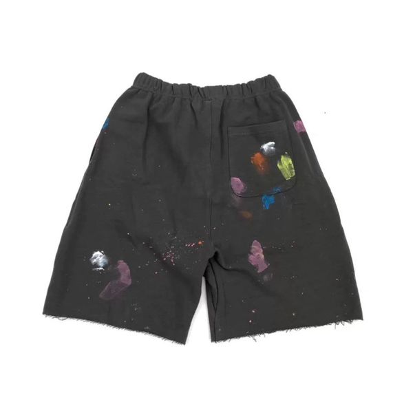 

men's shorts saint michael ink splashed graffiti men women oversize short pants retro 230419, White;black