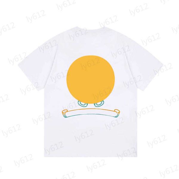 

summer mens t-shirts designer clothes leisure fashion luxury loose solid cotton white big horseshoe brand pattern printed short sleeve stree, White;black