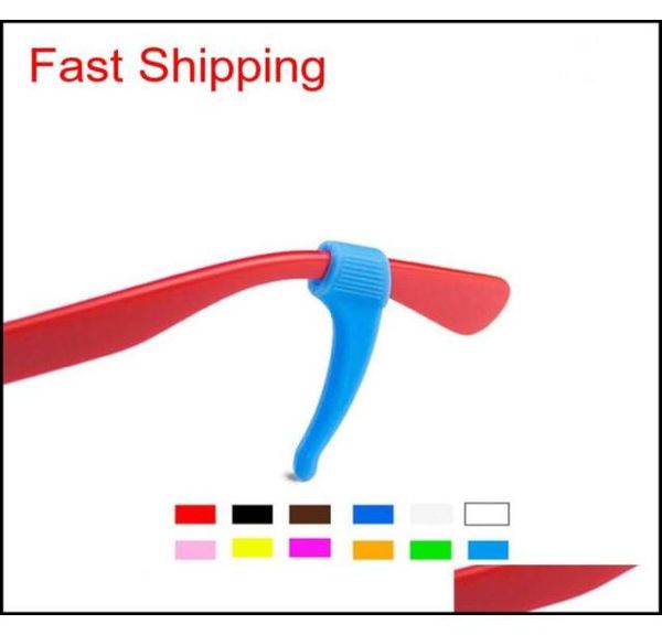 

100 pairs silicone eyeglasses leg nonslip cover myopia reading glasses sunglasses anti slip ear hook fixed eyewear accessories fo8565488, Silver