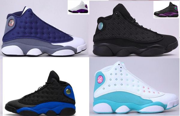 

kids big boy 13 13s basketball shoes university gold hyper royal red flint obsidian black cat court purple reverse atmosphere grey big kid s