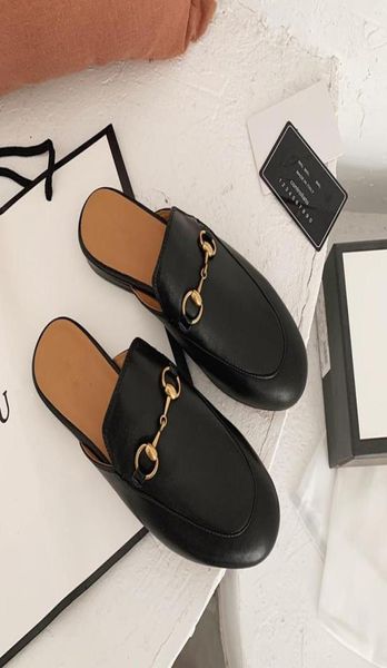 

designer039s shoes latest women039s sandals semi slippers fashion luxury custom leather interior soft comfortable and class9548382, Black