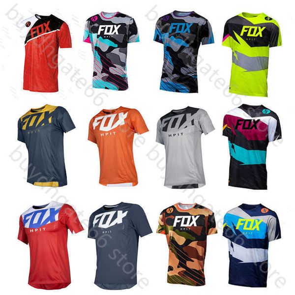 

2ru0 men's t shirt 2023 new style enduro short hpit ffooxx jersey camiseta mtb bike cycling team downhill dh off-road bicycle motocross, White;black