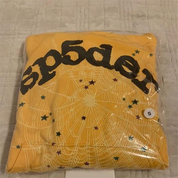 

23fw puff print hoodie men women yellow pullover hoodies sweatshirt259r, Black;brown