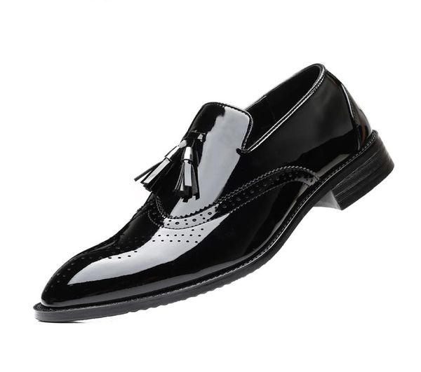 

loafers men italian shoes coiffeur black dress plus size brogue shoes men classic luxury dressing shoes for men formal zapatos3248034