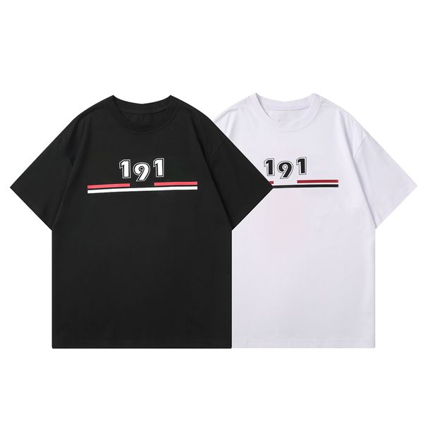 

men's t-shirt short sleeve trend designer sports casual women's t-shirt summer pure cotton casual letter short sleeve clothing #02, White;black