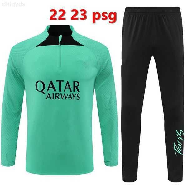 

hooded 2022 psgs 2023 jacket tracksuit tracksuits men and kids long sleeves messis survetement sets 22 23 child training suits 7co4h, Gray