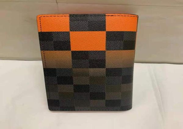 

new arrival 2021 classic designer elegant european style black grid with real leather mem long brazza wallet zipper pocket purse c1557580, Red;black