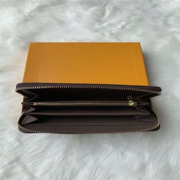 

2019 fashion designer clutch genuine leather wallet with box 60015 60017224m, Red;black