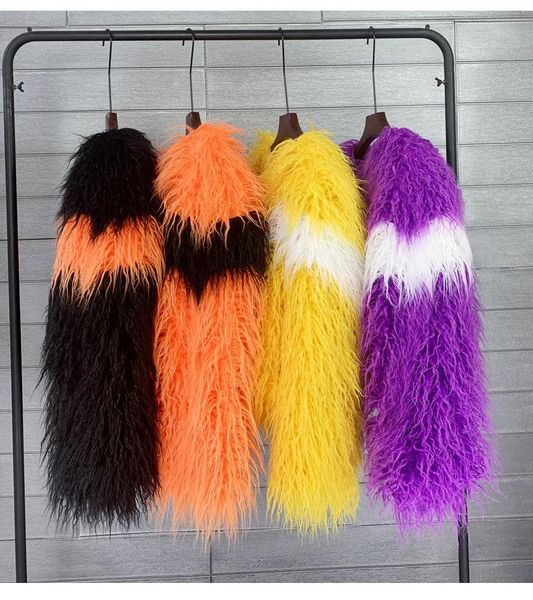 

fur women hit color imitation fur jacket short section cardign female fluffy spring autumn female imitation fur coats j3170, Black