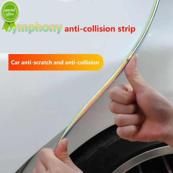 

new universal car door anti-collision strip electroplating rubber anti-scratch protection sticker for car door edge decorative strip